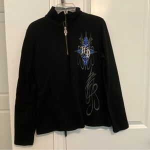 Harley-Davidson Black Long Sleeve pull over sweatshirt womens large